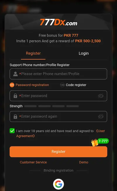 how-to-register-7777dx-game